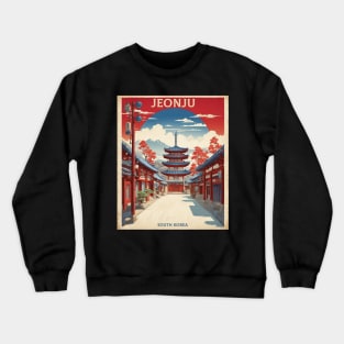 Jeonju South Korea Travel Tourism Retro Vintage Crewneck Sweatshirt